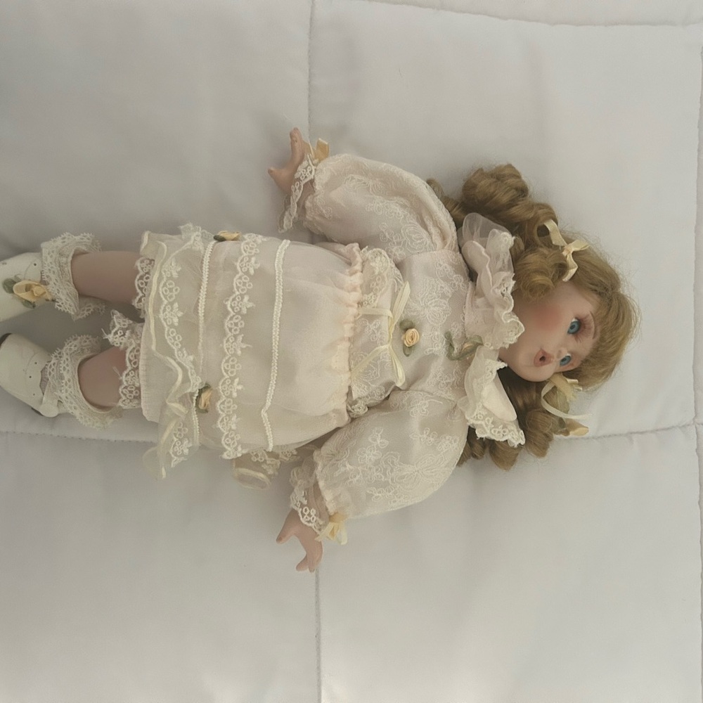 Elegant Cream Lace Doll
